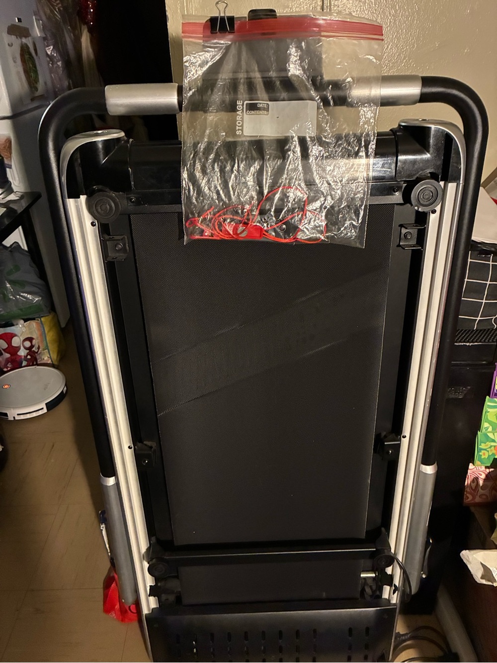 Superfit Foldable Treadmill in Black and Silver